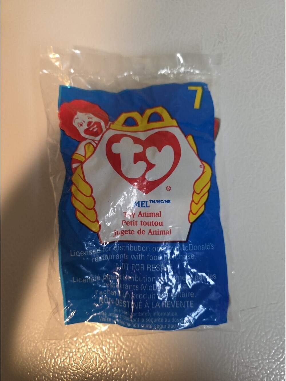 Mcdonald’s Happy Meal Toy #7 Mel 1998 TY Teenie Beanie Baby New & Rare